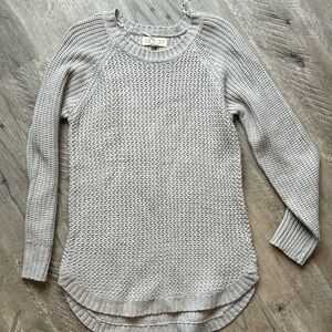 Medium pink rose knit sweater